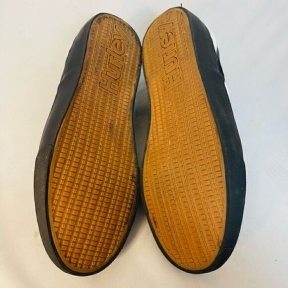 Hurley Men's Black and White Slip-On Sneakers - Picture 7 of 7